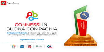 Logo Premio Nazionale Competenze digitali e Connessi in buona compagnia